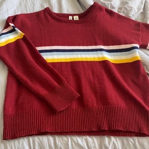 striped sweater size small